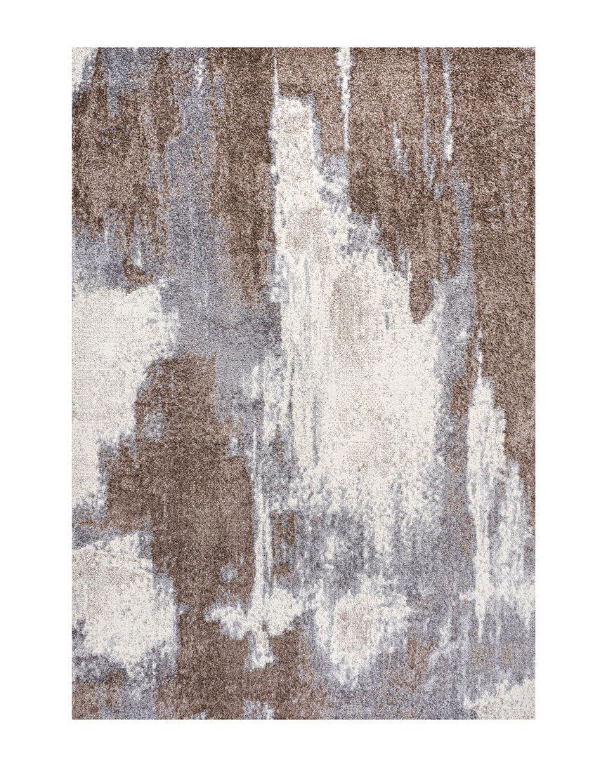 Jonathan Y Zoe Contemporary Bohemian Abstract Marble Area Rug In Brown