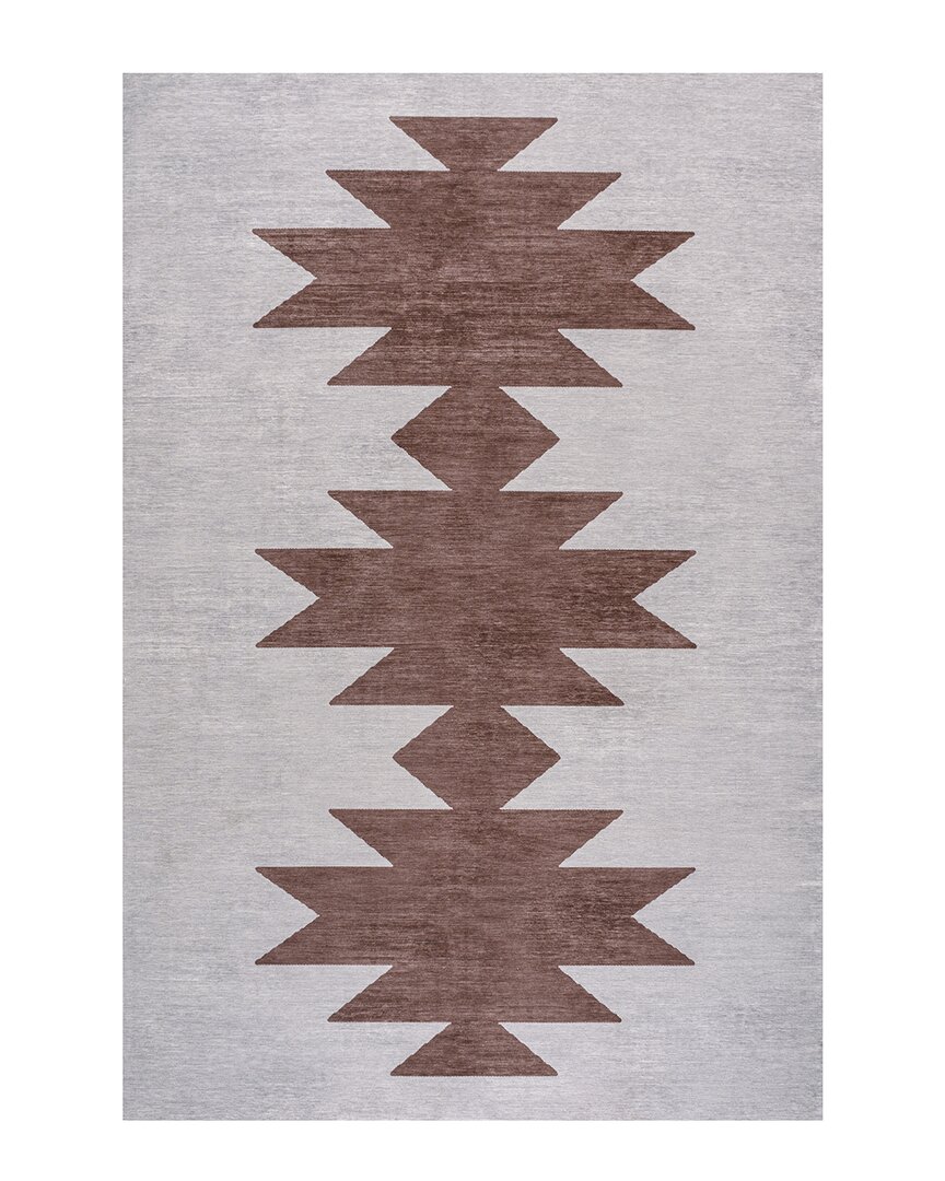 Jonathan Y Chayton Minimalist Geometric Machine-washable Chenille Area Rug In Gray