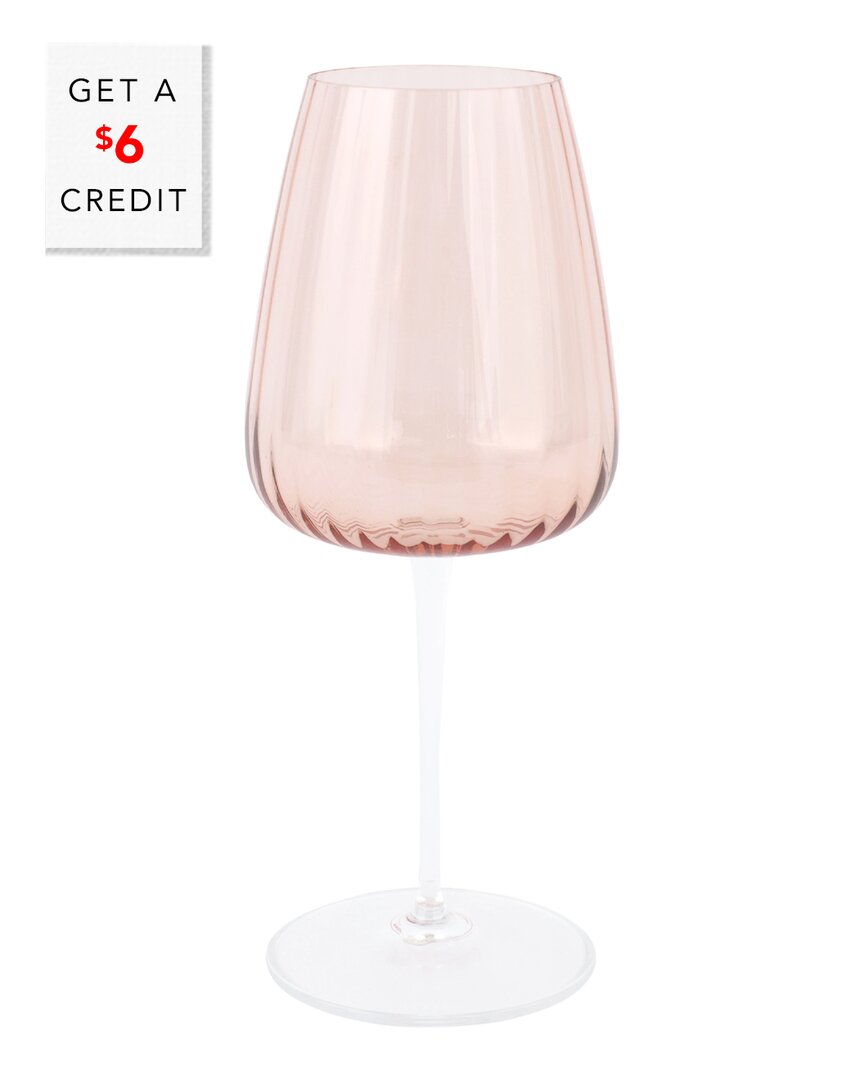 Vietri Francesca Water Glass In Pink