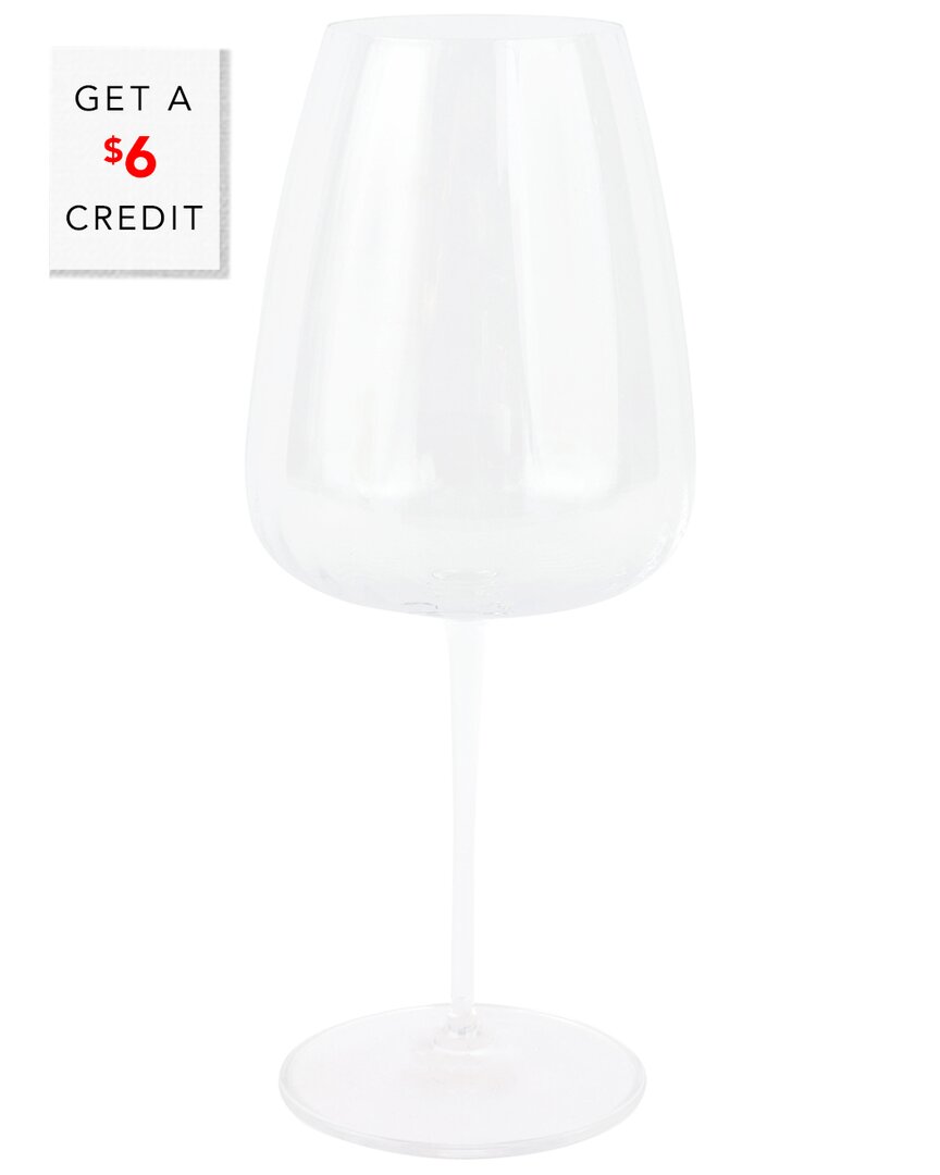 VIETRI VIETRI FRANCESCA CLEAR WINE GLASS WITH $6 CREDIT