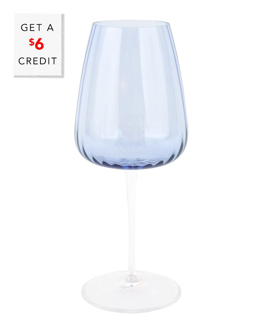 Vietri Francesca Wine Glass In Blue