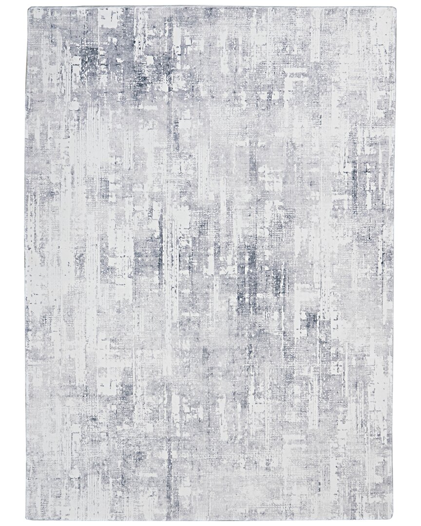 Linon Motif Printed Soft Domo Area Rug In Ivory