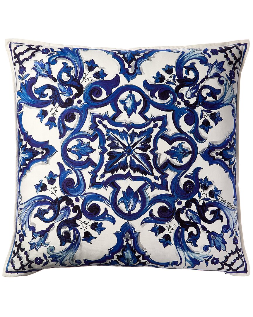 Shop Dolce & Gabbana Canvas Medium Cushion