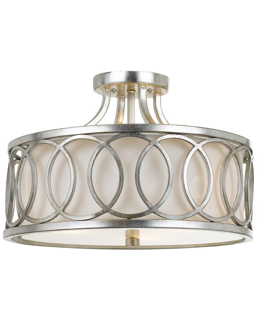 Crystorama 3-light Graham Flush Mount