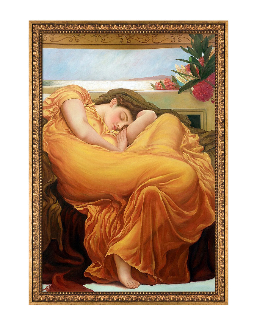 Museum Masters Flaming June By Sir Frederic Leighton Framed Hand Painted Oil Reproduction