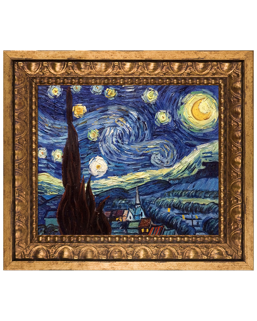 Museum Masters Starry Night By Vincent Van Gogh Framed Hand Painted Oil Reproduction