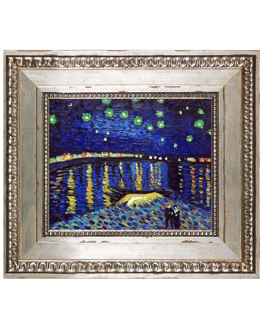Museum Masters Starry Night Over The Rhone By Vincent Van Gogh Framed Hand Painted Oil Reproduction