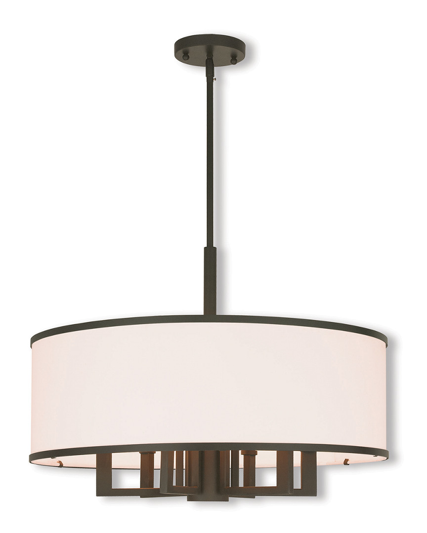 Livex Lighting Livex Park Ridge 7-light Bronze Pendant Chandelier In Neutral