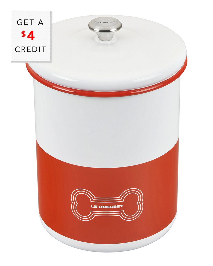 Le Creuset 4.25qt Treat Jar With $4 Credit In Orange