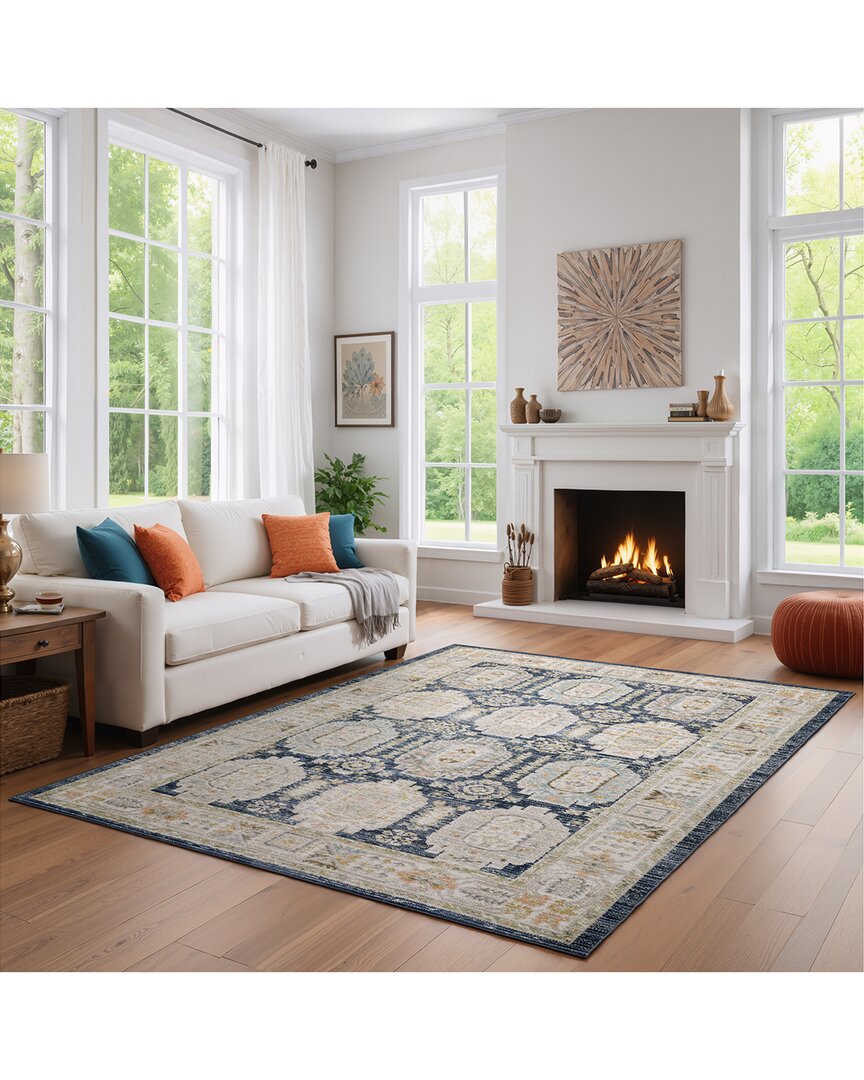 Stylehaven Candler Vintage Traditional Oriental Rug In Blue