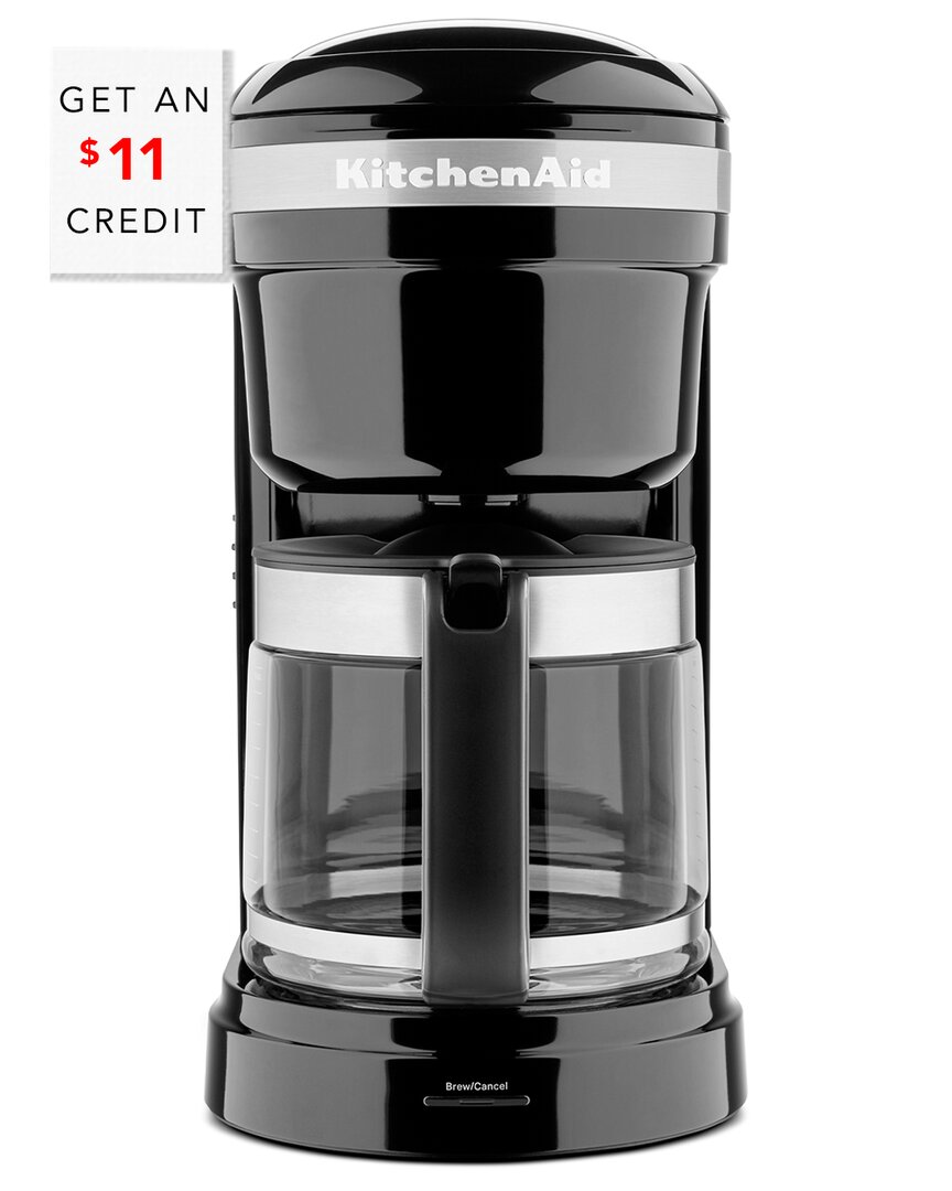 Kitchenaid 12-cup Drip Coffee Maker With Spiral Showerhead With $11 Credit In Black