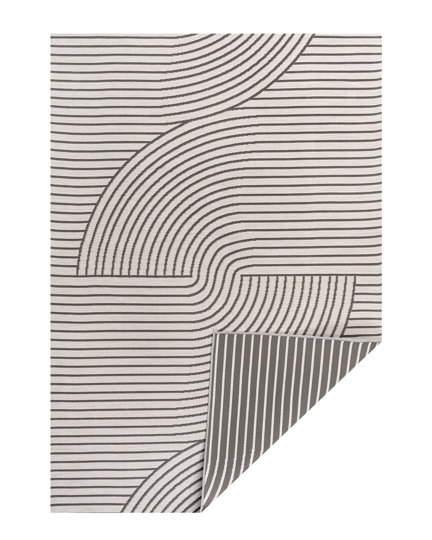 JONATHAN Y JONATHAN Y ARIELLE MID-CENTURY MODERN CURVE STRIPE REVERSIBLE MACHINE-WASHABLE INDOOR/OUTDOOR AREA