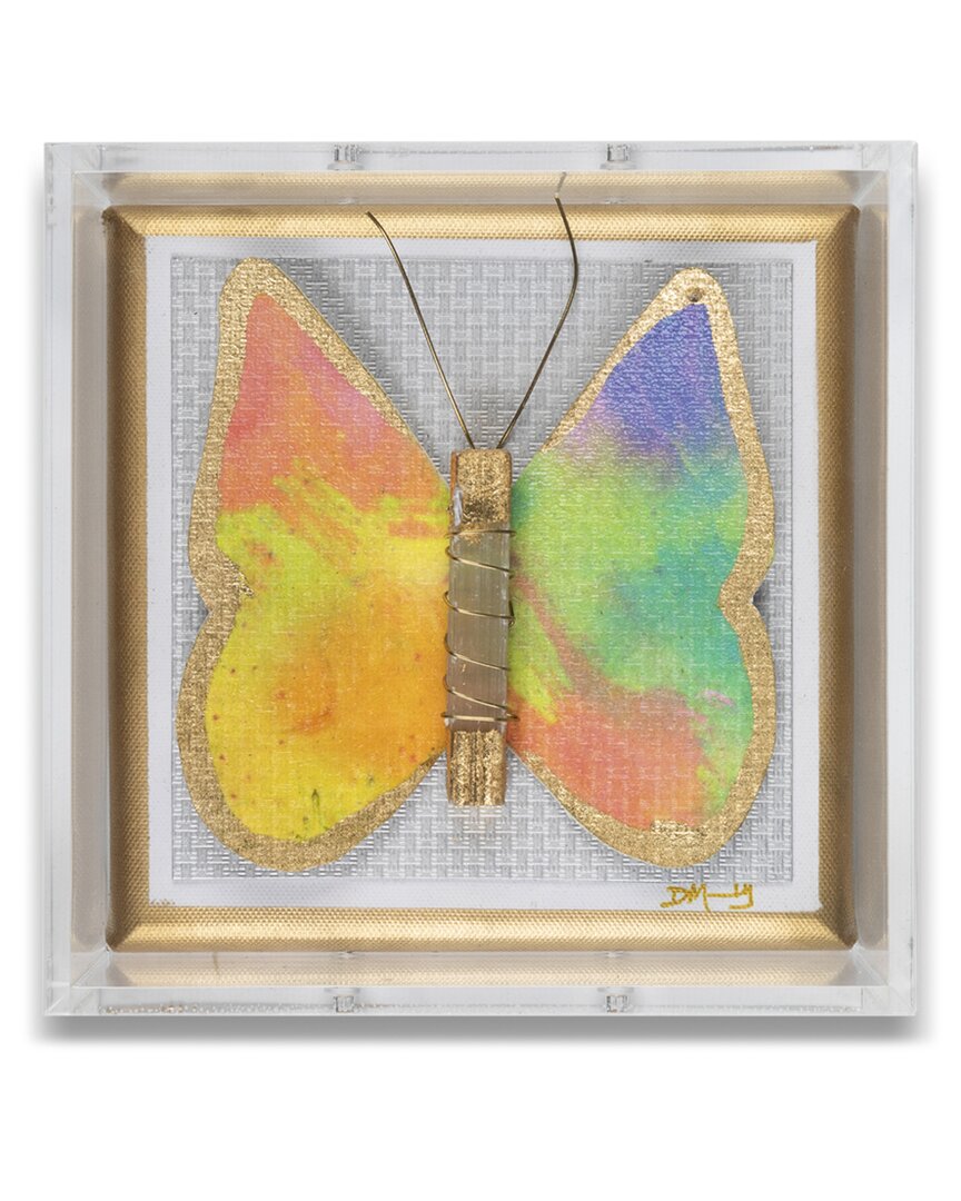 Wexel Art Acrylic 3-d Sunset Butterfly Shadowbox By Dana Manly