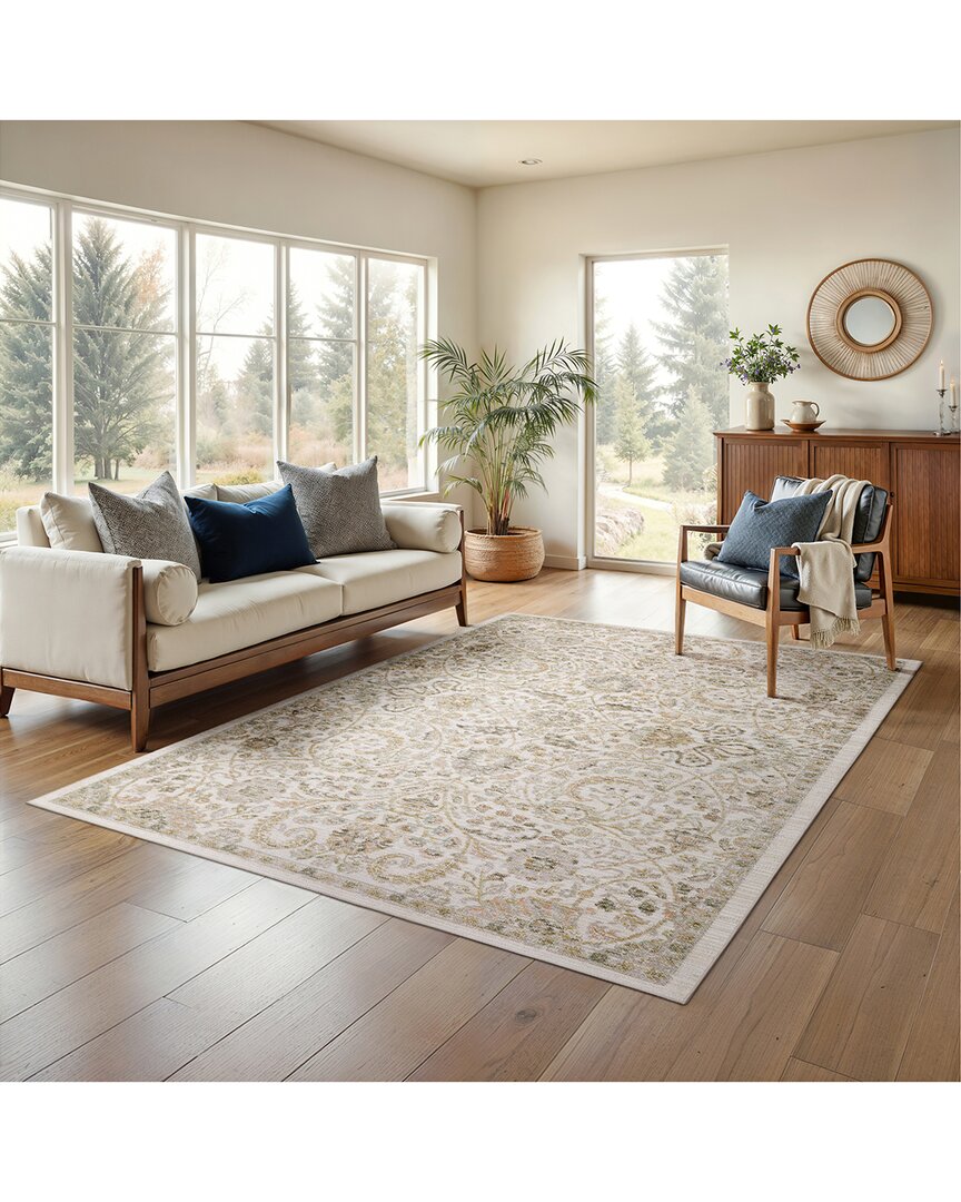 Stylehaven Candler Vintage Traditional Floral Rug In White