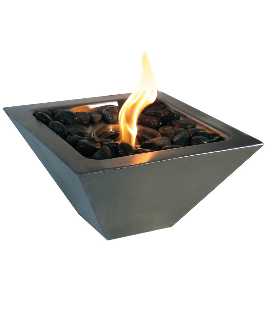 Anywhere Fireplaces Empire Statinless Steel Tabletop Fireplace