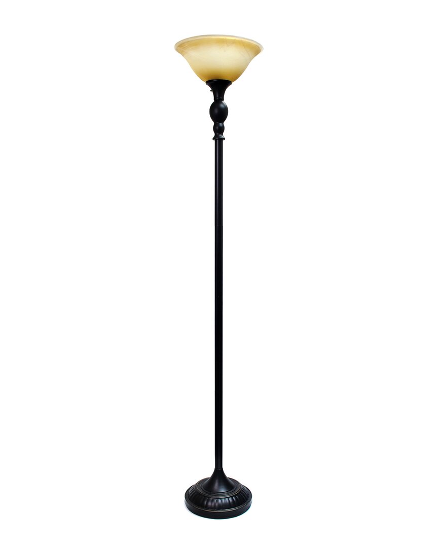 Lalia Home Classic 1 Light Torchiere Floor Lamp In Bronze