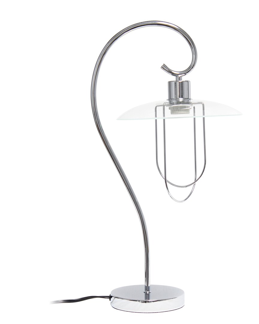 Lalia Home Modern Metal Scroll Table Lamp In Metallic