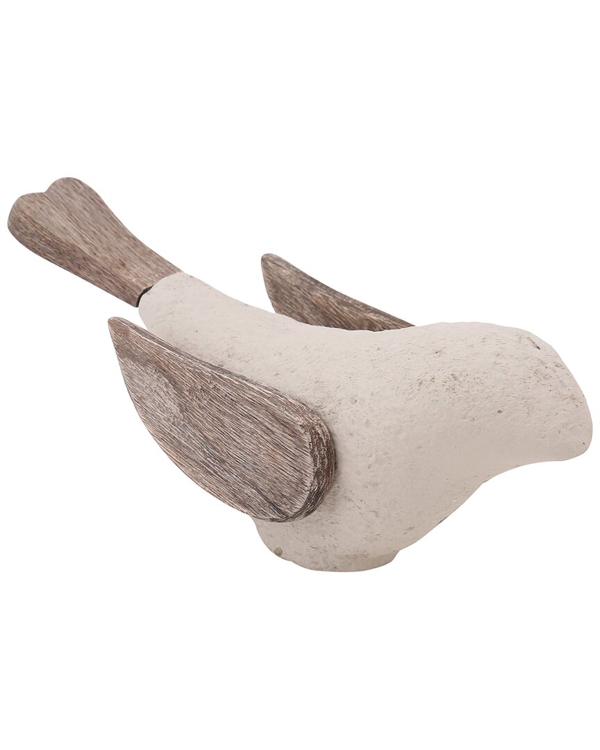 Sagebrook Home 10in Bird Džcor In Ivory