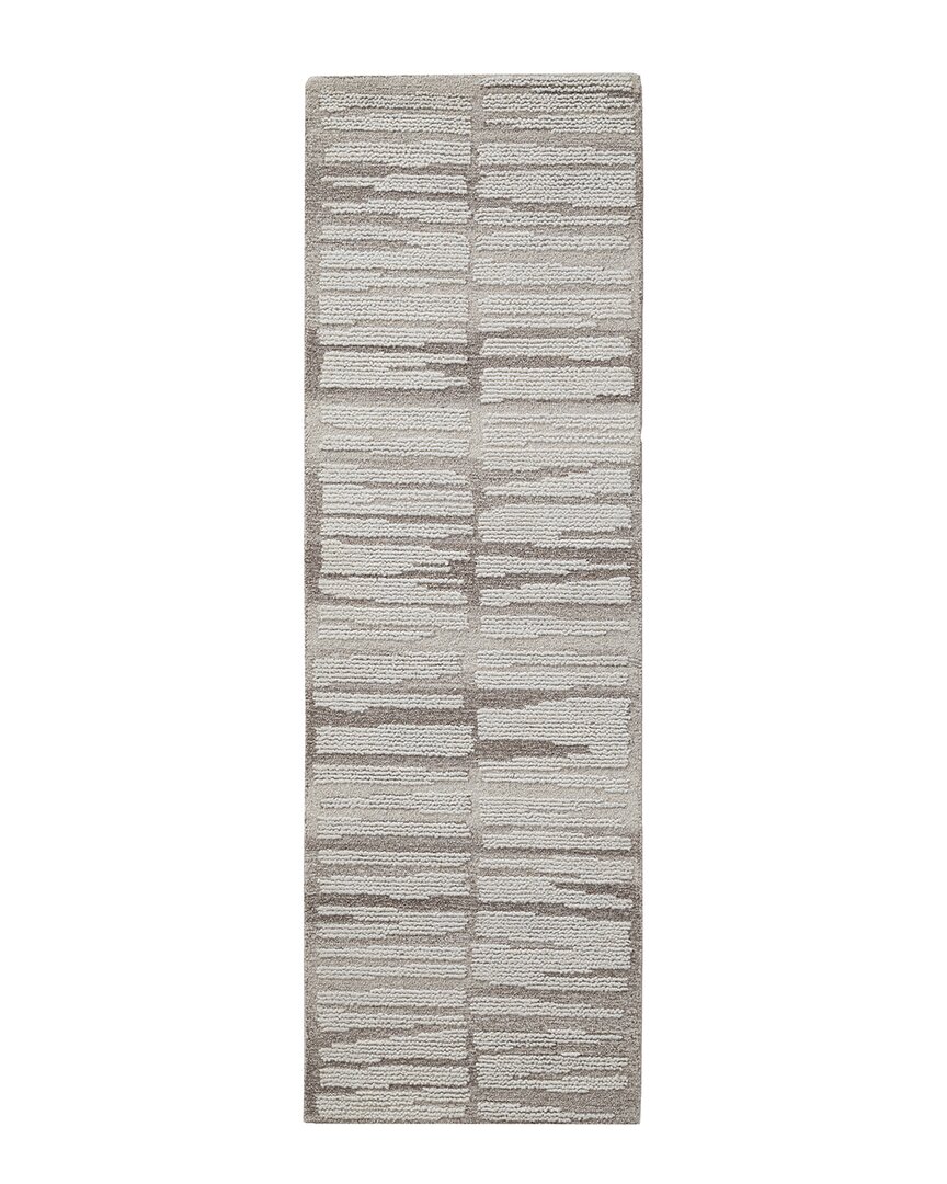 Obeetee Dunes Wool Rug In Gray