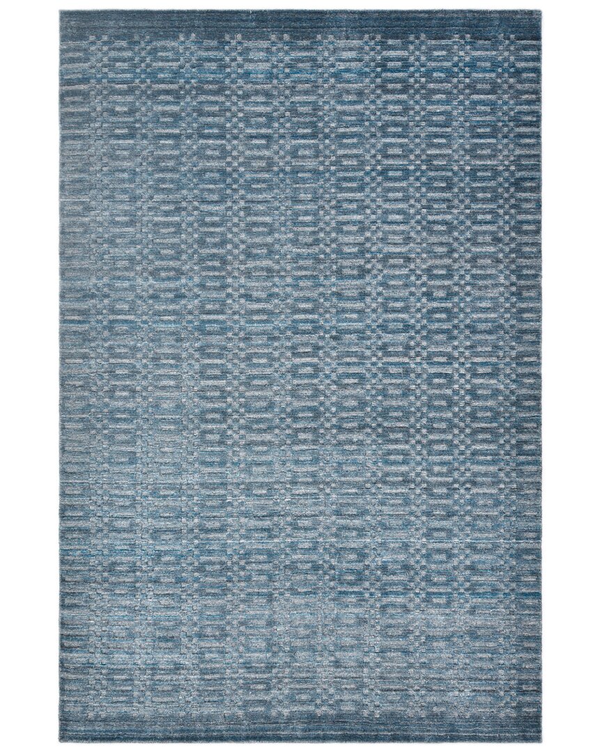 Solo Rugs Michelle Handmade Rug In Blue