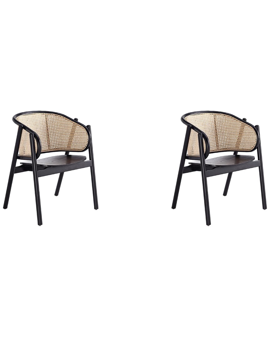 Manhattan Comfort Versailles Armchair In Black