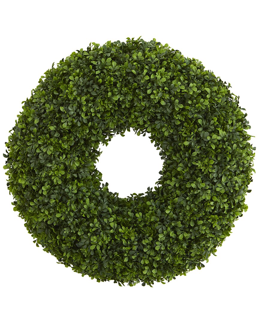 NEARLY NATURAL NEARLY NATURAL 28IN BOXWOOD ARTIFICIAL WREATH