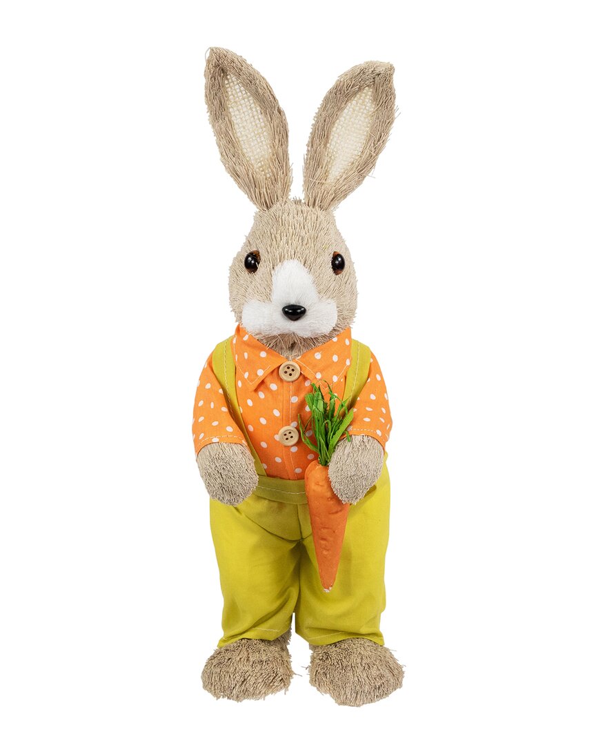 NORTHLIGHT NORTHLIGHT STANDING RABBIT WITH CARROT FIGURE