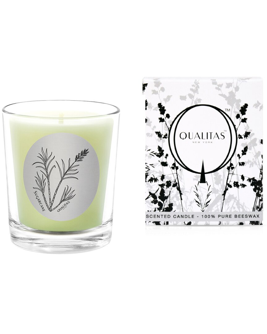 Qualitas Sugarcane 6.5oz Beeswax Candle