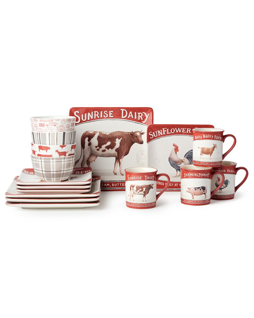 Certified International Vintage Farm 16pc Dinnerware Set