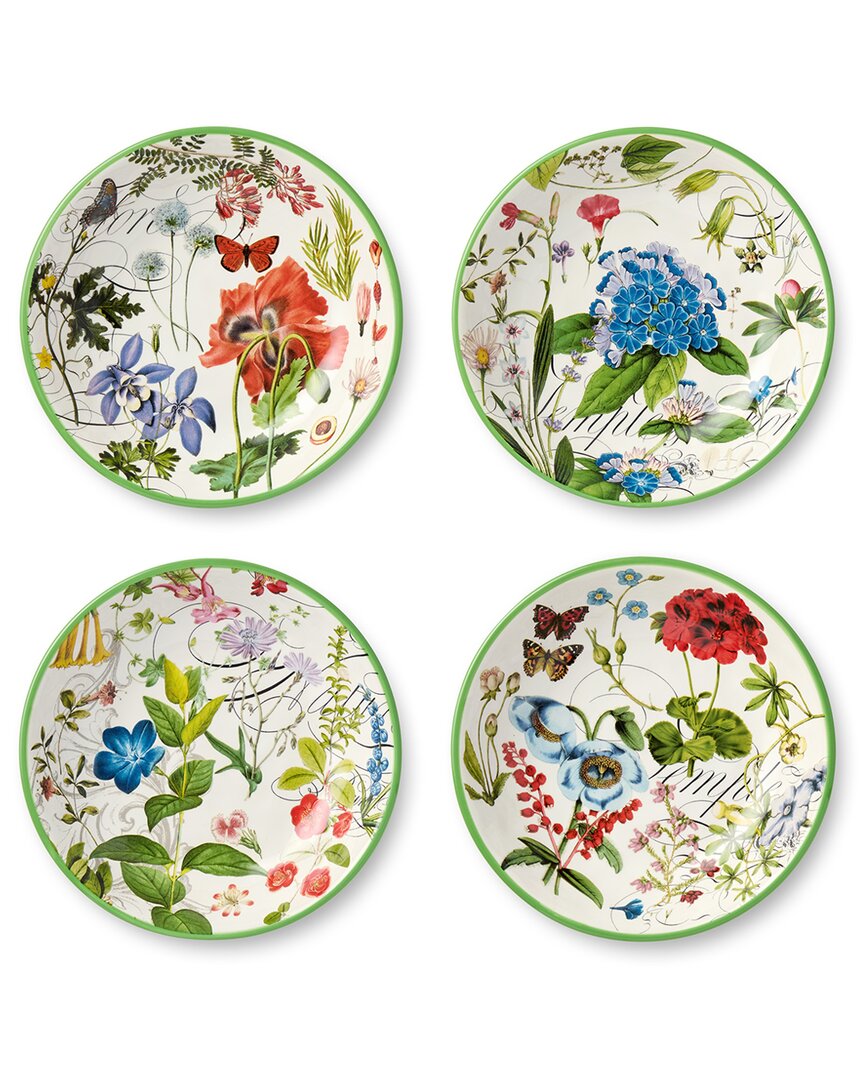 Certified International Greenhouse Set Of 4 Soup