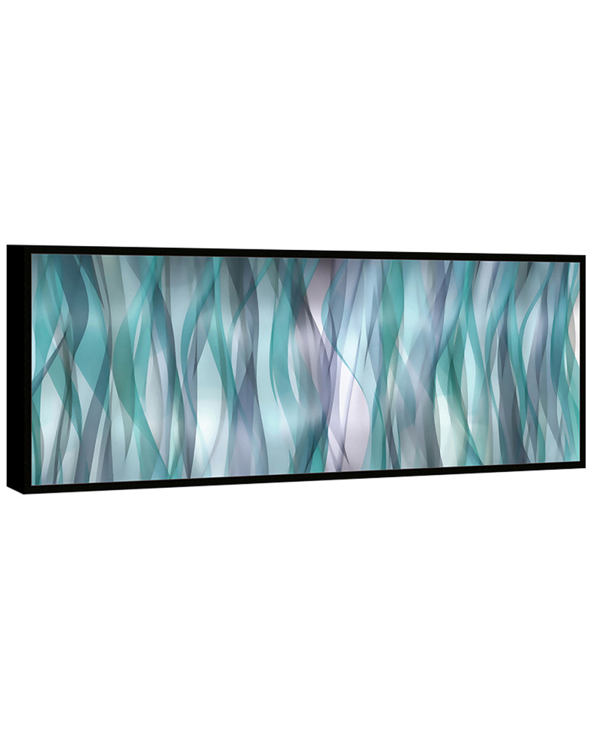 Chic Home Design Blue Flames 1pc Framed Wrapped Canvas Wall Art