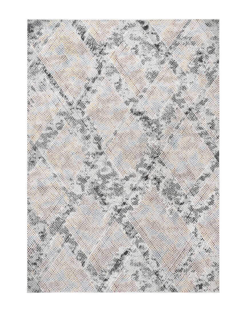 Nuloom Eloise Abstract Trellis Rug In Grey