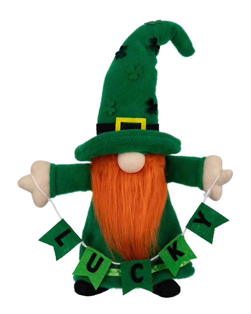 Northlight Lucky Gnome St. Patrick's Day Figurine In Green