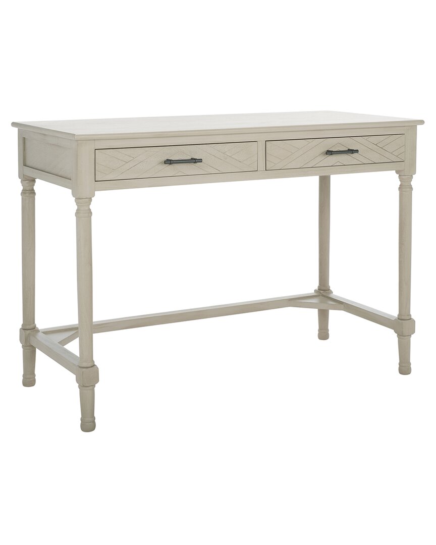 Safavieh Mckinlee 2 Drawer Desk In Taupe