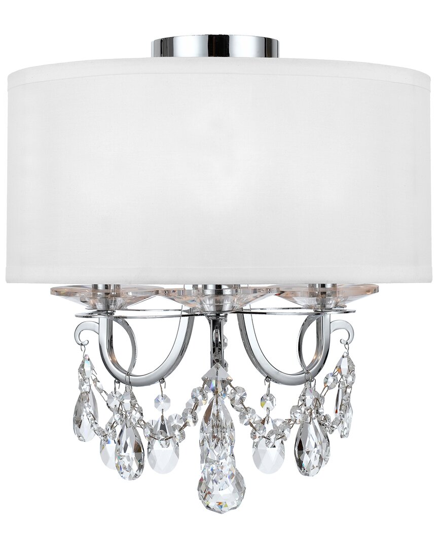 Shop Crystorama Othello 3-light Polished Chrome Ceiling Mount In Metallic