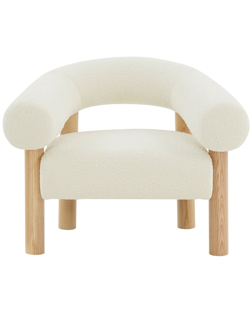 Safavieh Couture Carleigh Boucle Accent Chair In White