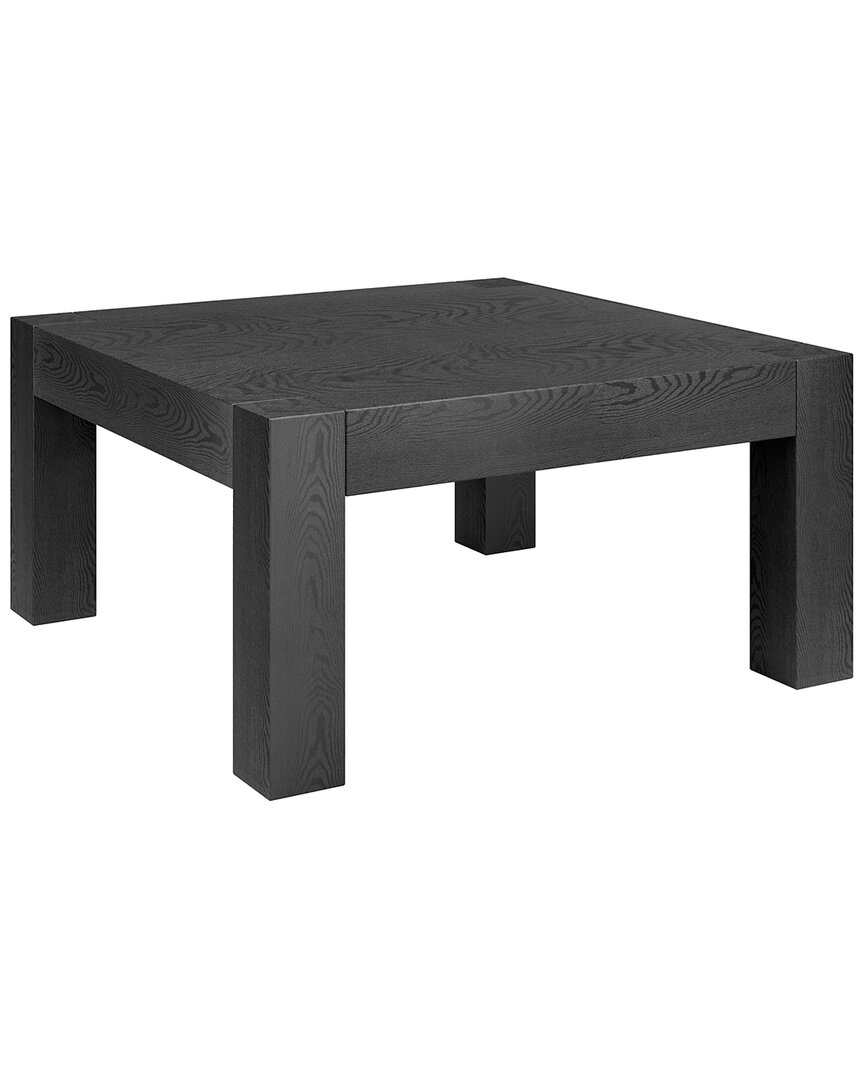 Abraham + Ivy Langston 34 Wide Square Coffee Table In Black