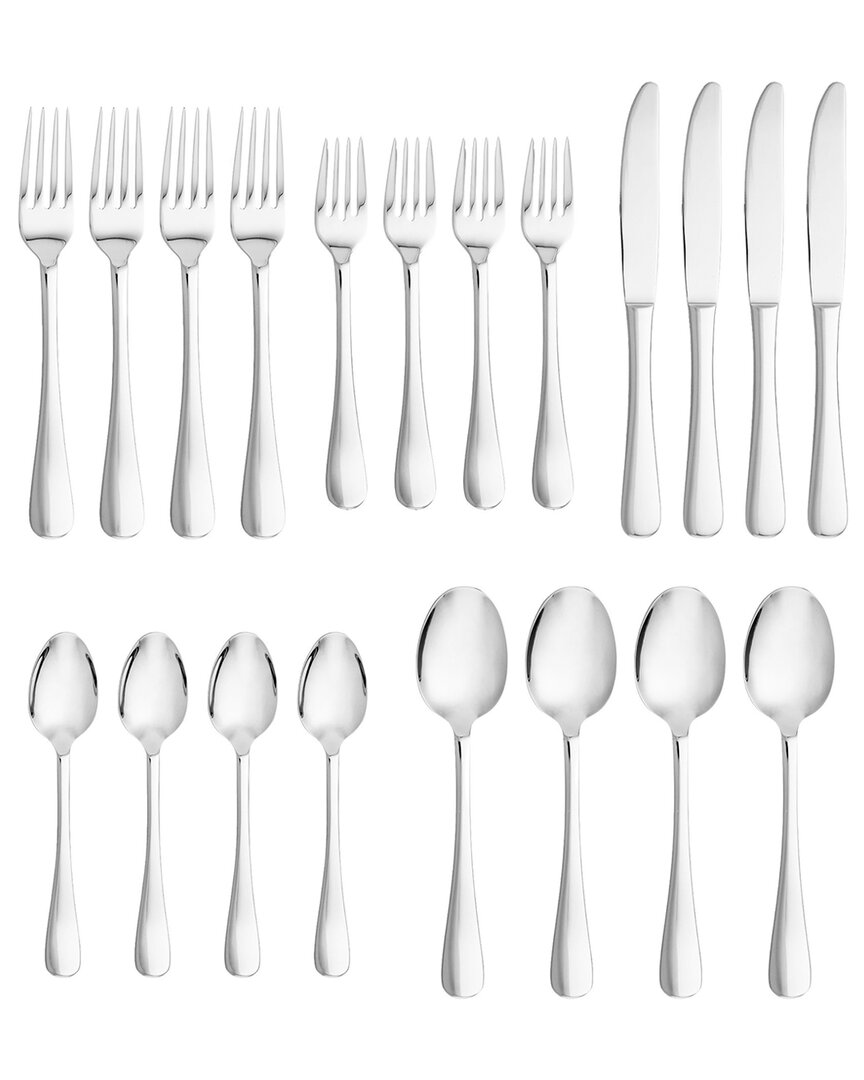 Godinger Arlo Mirrored 18/10 Stainless Steel 20pc Flatware Set