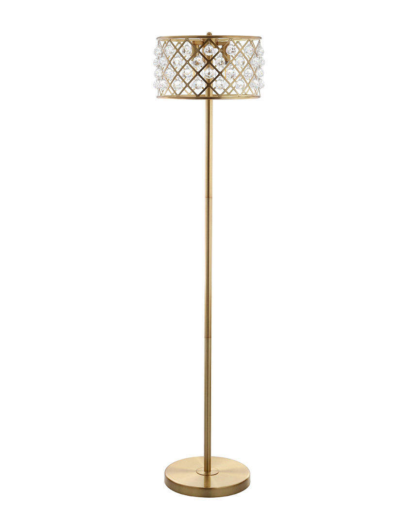 Jonathan Y Elizabeth Crystal, Metal Led Floor Lamp