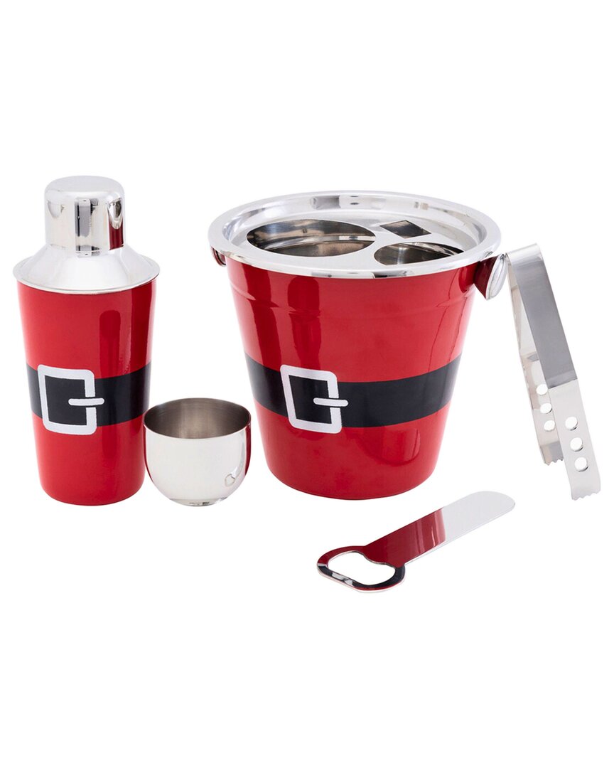Godinger Santa Belt 5pc Bar Tool Set