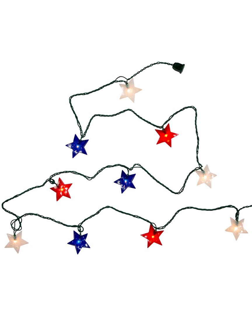 Kurt Adler Ul 10-light Patriotic Star Light Set