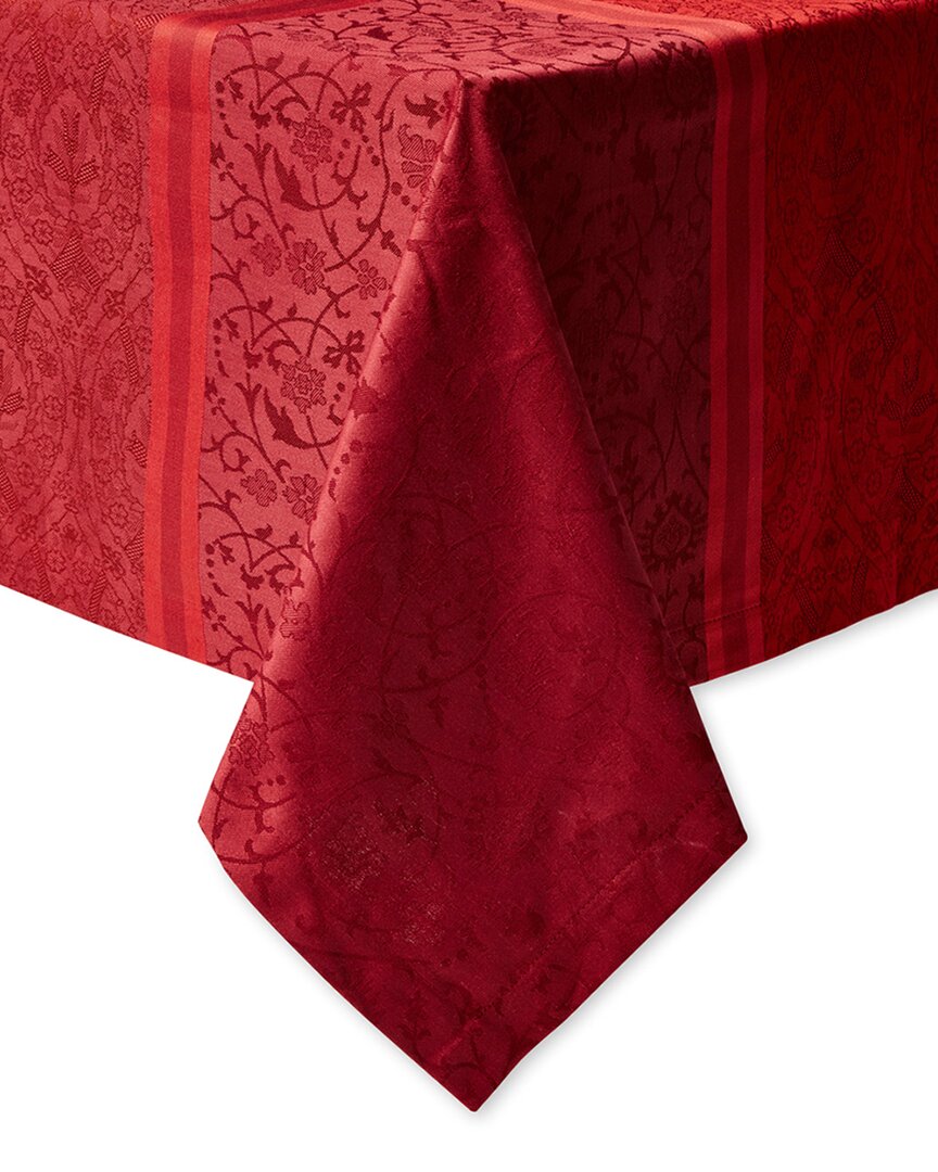 Garnier Thiebaut Cassandre Grenat French Tablecloth In Red