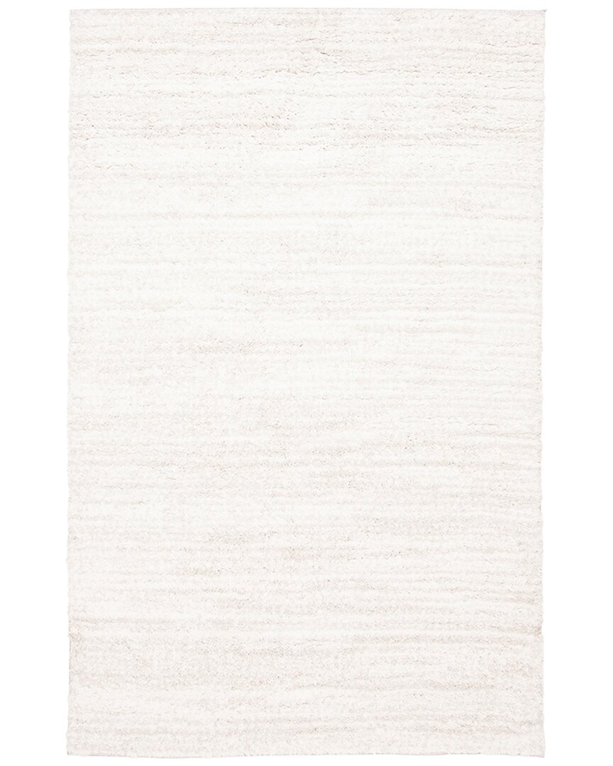 Ecarpet Yeti Contemporary/modern Plush Area Rug In White