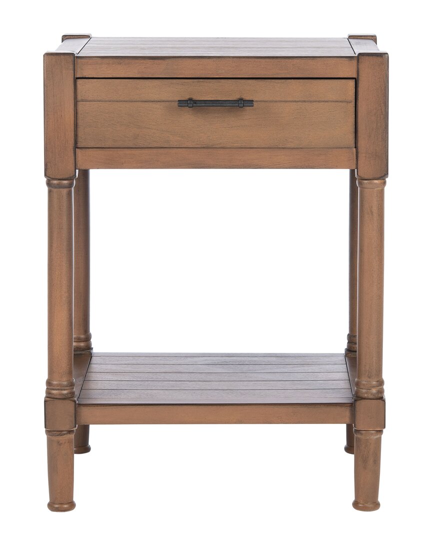 Safavieh Couture Filbert Accent Table In Brown