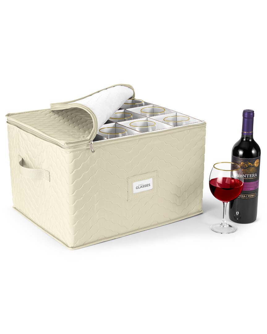 Sorbus Stemware Storage Cases -quilted Wine Glass