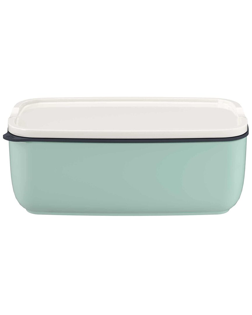 Like By Villeroy & Boch To Go & To Stay Lunch Box Large Rectangular Mineral In Green
