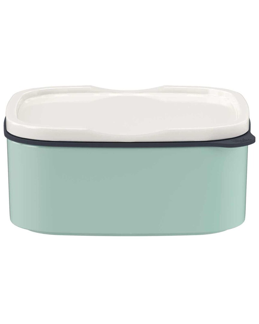 Like By Villeroy & Boch To Go & To Stay Lunch Box Small Rectangular Mineral In Green