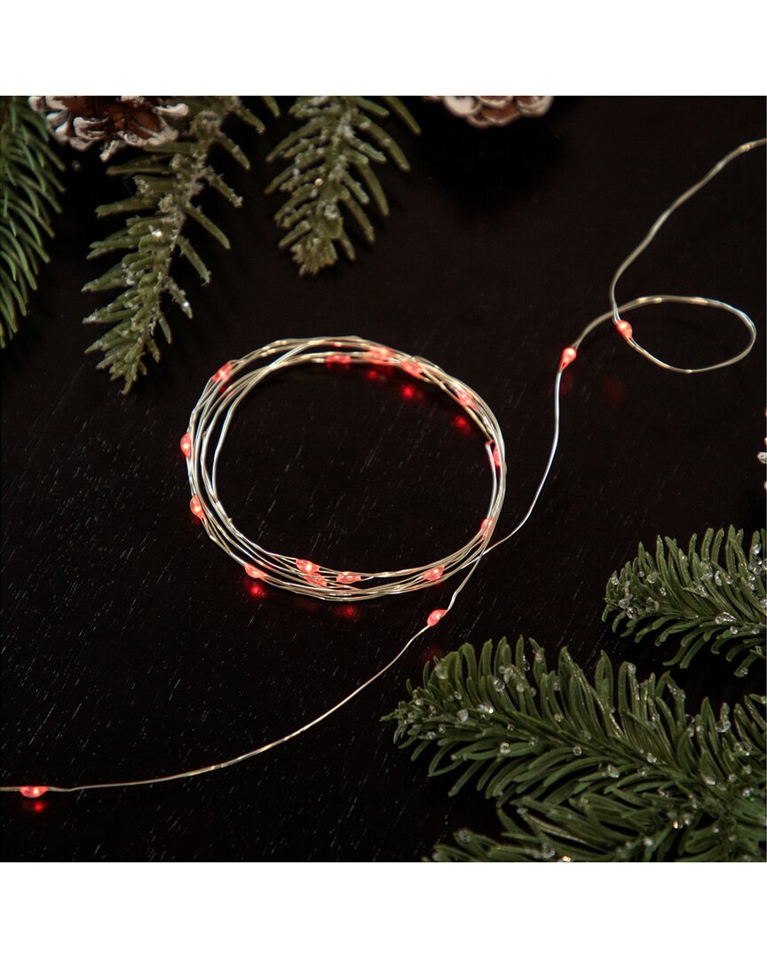 Northlight 100ct Red Led Micro Fairy Lights On 16ft Copper Wire In Red