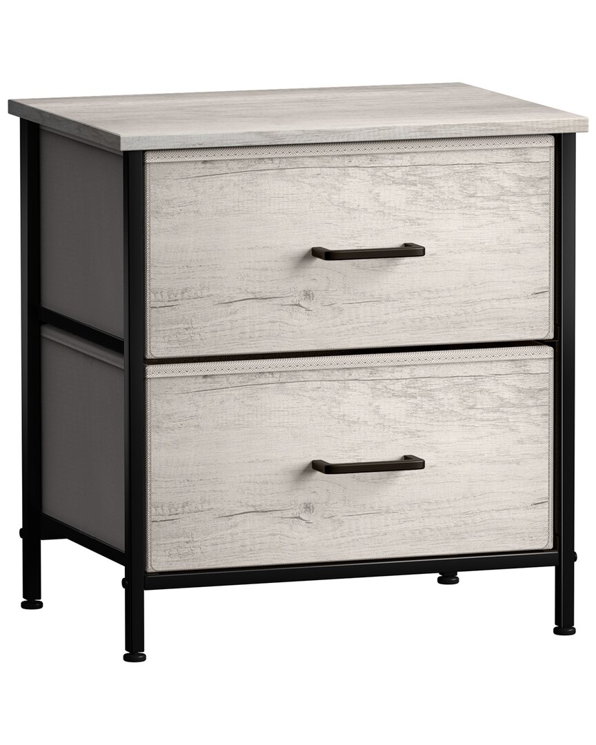 Shop Sorbus 2 Drawer Nightstand Dresser In Grey
