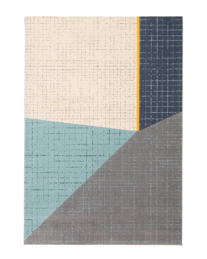 Ecarpet Visby Modern Abstract Rug In Blue